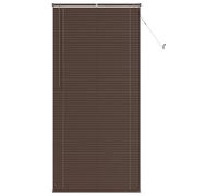 vidaXL Persiana Veneciana Marrón Oscuro con Patrón 213 x 90 cm PVC, Persiana Veneciana Moderna y Resistente para Oficina en casa, filtra luz, Protege privacidad, Uso Interior
