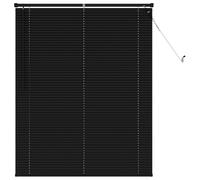 vidaXL Persiana Veneciana Negro 150 x 120 cm PVC, Persiana Veneciana Moderna y Resistente para Oficina en casa, filtra luz, Protege privacidad, Uso Interior