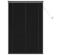 vidaXL Persiana Veneciana Negro 150 x 90 cm PVC, Persiana Veneciana Moderna y Resistente para Oficina en casa, filtra luz, Protege privacidad, Uso Interior