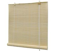 vidaXL Estor enrollable de bambú natural 120x160 cm Persiana veneciana
