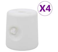 vidaXL Pesos para cenador/carpa 4 unidades PE blanco