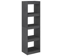 vidaXL Estantería/divisor de espacios pino macizo gris 40x30x135,5cm