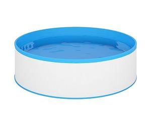 vidaXL Piscina de chapoteo Blanca 350x90 cm