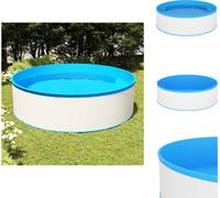 vidaXL Piscina inflable rectangular de 350x90 cm, color blanco - Piscinas