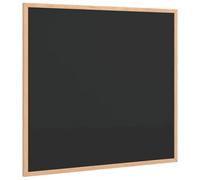 vidaXL Pizarra con Marco de Madera Maciza de Pino Negra 60x55 cm