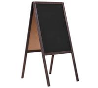 vidaXL Pizarra de Pie de Doble Cara Madera de Cedro 40x60 cm Presentaciones