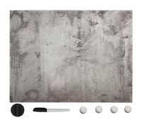 vidaXL Pizarra magnética de pared vidrio 80x60 cm
