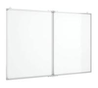vidaXL Pizarra magnética Plegable Aluminio 100x80x1,7 cm, Pizarra Plegable, Pizarra magnética plegada, Pizarra magnética de borrado en seco