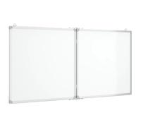 vidaXL Pizarra magnética Plegable Aluminio 120x60x1,7 cm, Pizarra Plegable, Pizarra magnética plegada, Pizarra magnética de borrado en seco