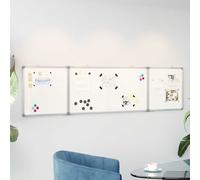 vidaXL Pizarra magnética plegable aluminio 160x40x1,7 cm