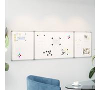 vidaXL Pizarra magnética plegable aluminio 160x60x1,7 cm