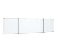 vidaXL Pizarra magnética Plegable Aluminio 200x40x1,7 cm, Pizarra Plegable, Pizarra magnética plegada, Pizarra magnética de borrado en seco