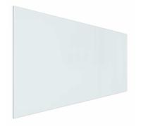 vidaXL Placa de chimenea de cristal, transparente, 100 x 50 cm, cristal, placa de vidrio para chimenea, protección de suelo resistente al calor, templado, para chimenea