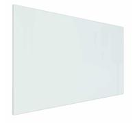 vidaXL Placa de chimenea de cristal, transparente, 80 x 50 cm, cristal, placa de vidrio para chimenea, protección de suelo resistente al calor, templado, para chimenea