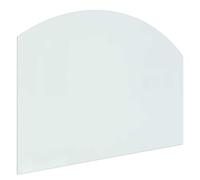 vidaXL Placa de chimenea de vidrio transparente de 80 x 60 cm, elegante plato de cristal, elegante placa eléctrica, elegante placa eléctrica, decoración moderna, panel resistente al calor