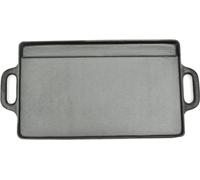 vidaXL: Plancha para parrilla, placa reversible, 2 unidades, hierro fundido, 38x23 cm