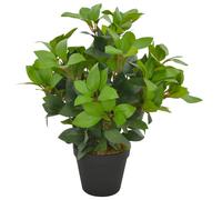 vidaXL Planta artificial Árbol de laurel flores decorativas realistas en maceta 40 cm verde