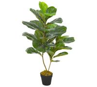 vidaXL Planta artificial ficus con macetero 90 cm verde