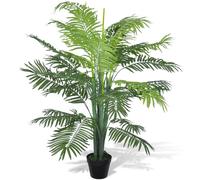 vidaXL Palmera artificial Phoenix con macetero 130 cm