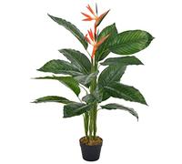 vidaXL Planta Artificial Strelitzia con macetero Rojo 100 cm