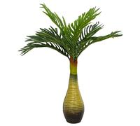 vidaXL Planta de palma artificial 9 hojas 70 cm verde