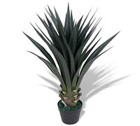 vidaXL Planta Artificial con Macetero Verde Maceta de Plástico Tipo Helecho/50 cm, Helecho/60 cm, Taro/45 cm y mas