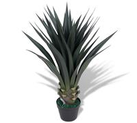 vidaXL Planta Artificial con Macetero Verde Maceta de Plástico Tipo Helecho/50 cm, Helecho/60 cm, Taro/45 cm y mas