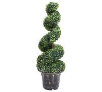 vidaXL Planta espiral de Boj artificial con macetero verde 100 cm