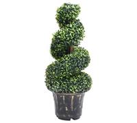vidaXL Planta espiral de Boj artificial con macetero verde 89 cm