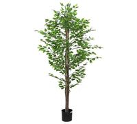 vidaXL Planta Ficus Artificial 1260 Hojas 200 cm Verde