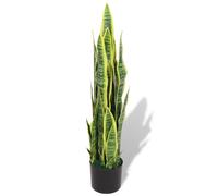 vidaXL Planta sansevieria artificial con macetero 90 cm verde