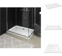 vidaXL Plato de ducha ABS, rectangular, blanco, 70x100 cm - Platos de ducha