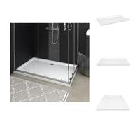vidaXL Plato de ducha antideslizante, blanco, 80x120x4 cm, ABS - Platos de ducha