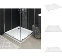 vidaXL Plato de ducha antideslizante, blanco, 90x90x4 cm, ABS - Platos de ducha