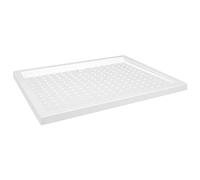 vidaXL Plato de ducha con puntos ABS blanco 80x100x4 cm