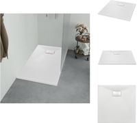 vidaXL Plato de ducha SMC blanco, 80x80 cm - Platos de ducha