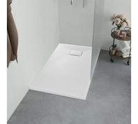 vidaXL Plato de ducha SMC blanco 90x70 cm