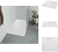 vidaXL Plato de ducha SMC blanco, 90x80 cm - Platos de ducha