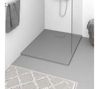 vidaXL Plato de ducha SMC gris 100x80 cm