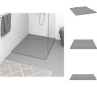 vidaXL Plato de ducha SMC gris de 100x80 cm - Platos de ducha