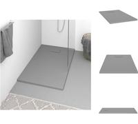 vidaXL Plato de ducha SMC gris de 120x70 cm - Platos de ducha