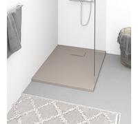 vidaXL Plato de ducha SMC marrón 90x70 cm