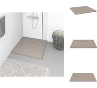 vidaXL Plato de ducha SMC marrón de 80x80 cm - Platos de ducha