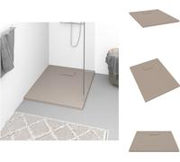 vidaXL Plato de ducha SMC marrón de 90x70 cm - Platos de ducha