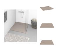 vidaXL Plato de ducha SMC marrón de 90x90 cm - Platos de ducha
