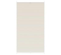 Plisé Para Ventana Persiana 110X200cm en color Crema/Blanco | protección solar decorativa para ventanas hogar oficina dormitorio fácil de instalar