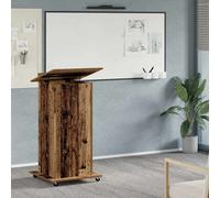 vidaXL Podio Madera vieja Madera de ingeniería 55 x 55 x 107 cm