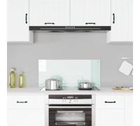 vidaXL Protector salpicaduras cocina Vidrio templado – color leche 90x40 cm, fiable y práctico
