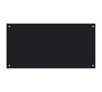 vidaXL Protección Salpicaduras Cocina Vidrio Templado Negro 100x50 cm