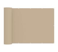vidaXL Protección visual para balcón, 150 x 400 cm, tela con revestimiento de poliuretano, color beige, protección de privacidad para balcón, privacidad al aire libre, toldo de jardín resistente, tela